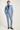 Herren 2-teiliger Sommeranzug aus Leinen und Baumwolle in Blau mit Revers (Blazer + Hose)